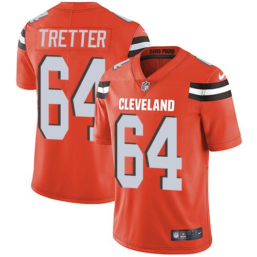 Men Cleveland Browns 64 J.C. Tretter Nike Orange Limited NFL Jersey
